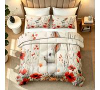 NYSMGS Couette Imprimée 240x260 cm 4 Saisons Lapin