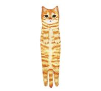 NyxSeat 1 serviette de toilette mignonne pour la salle de bain - Serviette absorbante avec motif de chaton - Serviette de cuisine à suspendre - Cadeau pour les filles et les amoureux des chats (chat