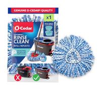 O-Cedar EasyWring RinseClean Spin Mop Recharge en Microfibre Bleu