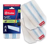 O-Cedar H2prO Lot de 2 têtes de Balai Plates de Rechange | Lavable en Machine | Réutilisable | Recharge en Microfibre | Élimine 99 % des bactéries