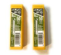 O L F A OLFA 9282 AB-50S Lot de 50 lames en acier inoxydable 9 mm
