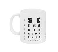 O.P.S. - Tasse en céramique personnalisée, avec phrases amusantes et au design attrayant, adaptée au four, micro-ondes, lave-vaisselle, capacité 350 ml, format 10 x 8 x 8 cm - Se lit