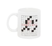O.P.S. - Tasse en céramique personnalisée, avec phrases amusantes et au design attrayant, adaptée pour four, micro-ondes, lave-vaisselle, capacité 350 ml, format 10 x 8 x 8 cm, mots croisés