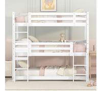 O.Ye- lit 3 places modulable triple 3 couchages 90x200 cm protection antichute conception compacte pour chambre LITS SUPERPOSES