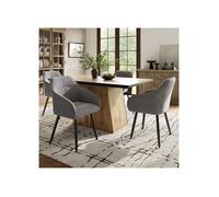O.Ye Table de salle à manger de cuisine moderne en bois/marron pour 4-6 personnes, 138,5 * 80 * 75 c TABLE CUISINE AVEC OU SANS CHA