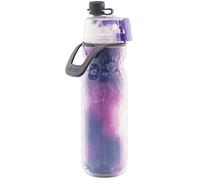 O2COOL Mist 'N Sip Bouteille d'eau brumisante 2 en 1 avec fonction brume et siroter sans fuite avec bec verseur à tirette Bouteille d'eau réutilisable - 591 ml (violet céleste)
