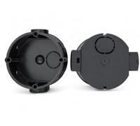 O4L Lot de 15 boîtes d'encastrement - Diamètre 60 x 42 mm - Noir - Boîte d'interrupteur/prise - Boîte d'installation électrique pour maçonnerie et béton - Boîtes encastrées