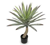 Oairse Grande plante d'agave artificielle en pot de 70 cm de haut - Plante d'agave artificielle d'intérieur - Plantes tropicales succulentes pour la maison, le bureau, le salon, le jardin, le balcon