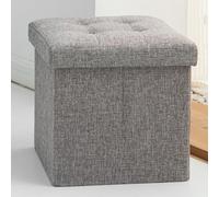 Oak & Tea Pouf Coffre de Rangement Tabouret de Rangement
