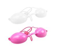 OAOSDH 2 Morceaux De Masque Oculaire Protecteur Au Laser, Lunettes De Sécurité Pour Beauté, Bains De Soleil, Masque Oculaire Réglable En PVC, Couleur Rose Et Blanc