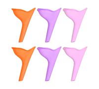 OAOSDH 6 Morceaux D'Urinoir pour Femmes, Urinaire Portable, Urinoir Extérieur, Urinoir en Silicone, pour Les Voyages, Le Camping Et L'Alpinisme.