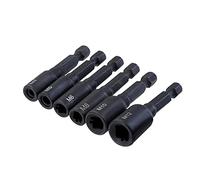 Oaqmvgin Adaptateur de douille pour taraudage machine HSS cannelé droit | Tarauds sécurisés avec cet adaptateur de douille de robinet : tige hexagonale 1/4", tarauds HSS, cannelés droits