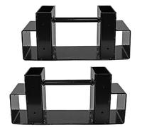 Oaqmvgin Kit de support pour bûches de bois de chauffage - Acier 1,5 mm | Construction rigide en acier de 1,5 mm avec ouvertures de support de 33 cm de large, supporte les bûches lourdes tout en