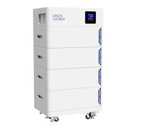 Oasesenergy Batterie Lithium 48V 400Ah, Tout-en-Un 20kWh LiFePO4 Batterie De Stockage, Ensemble Onduleur 5kW, Facile à Installer, pour Le Stockage photovoltaïque, Hors Réseau Batterie, système Solaire