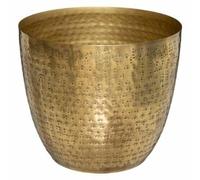Pot ""Oasis"" métal doré D18cm - Atmosphera Créateur d'intérieur