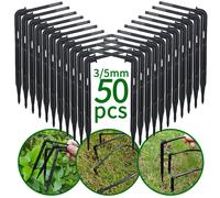 OASIS-Kit de micro goutteurs d'irrigation à flèche courbée, pour tuyau de 3/5mm, pour arrosage de jardin, serre, 50 pièces P-50PCS