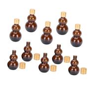 OATIPHO 10pièces Petite Bouteille Portable Verre Flacon à Distributeur Mini-bouteille pour Voyages et Conservation de Liquides