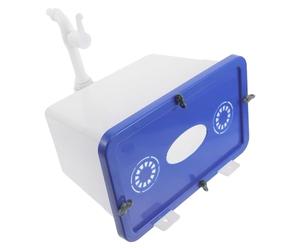 OATIPHO Réservoir mural de stockage d'eau en plastique 8 L avec robinet, installation peu encombrante, pour barber shops et washroom, alimentation en eau stable Couleur Aléatoire