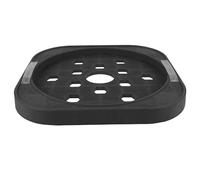 OATIPHO Support de réservoir d'essence Rond, Support de Rangement de Cuisine, Base Mobile pour Bouteille de GPL, Noir, Plastique et Acier Inoxydable, protège Le Sol