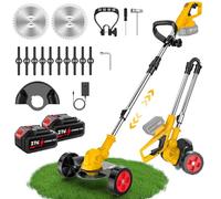 OAUEOR Coupe Bordure sans Fil 3-en-1 & Debroussailleuse Batterie