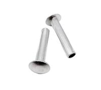 oavhvchg 50pcs M2 M2.5 M3 Longueur 3-25mm diamètre 2-6mm GB873 Aluminium Rond Plat tête de Botte Demi Semi Creux Tige Rivet (Color : 50pcs M3, Size : 22mm)