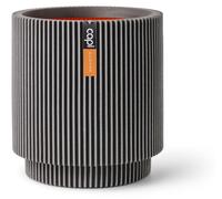 Vase cylindre - CAPI EUROPE - Groove NL - 44 x 46 cm - Anthracite