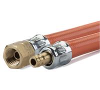 Obelink 1/4" gauche x raccord rapide tuyau de gaz PVC - 1,5 m