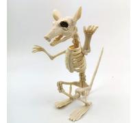 Obelunrp Squelette de Souris d'halloween, 18 cm / 7,1 Pouces en Plastique Taille de Rat Taille Squelette de Rat, Simulation Animaux de Souris ons de la Souris