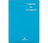Oberthur - 1 Agenda de l'étudiant Humoristique - Coloris Bleu Turquoise - Septembre 2026 à Juillet 2027 - Format 13 x 18,5 cm