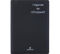 Oberthur - 1 Agenda de l'étudiant Humoristique - Coloris Noir - Septembre 2026 à Juillet 2027 - Format 13 x 18,5 cm