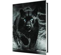 Oberthur - 1 Agenda Scolaire Journalier - Collection Animaux Sauvages - Visuel Panthère Noir - Août 2026 à Juillet 2027 - Format 12 x 17 cm