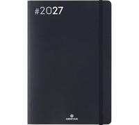 OBERTHUR - 1 Agenda Semainier 25 NEO FLEX - Janvier 2027 à Décembre 2027 - Dimension 16 x 24 cm - Couverture Noir - Bilingue