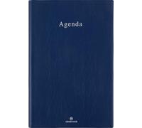 OBERTHUR - 1 Agenda Semainier de Bureau 25 OSLO - Janvier 2027 à Décembre 2027 - Dimension 16 x 25 cm - Couverture Bleu - Bilingue