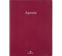 OBERTHUR - 1 Agenda Semainier de Bureau 27 OSLO - Janvier 2027 à Décembre 2027 - Dimension 21 x 27 cm - Couverture Rouge - Bilingue