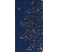 OBERTHUR - 1 Agenda Semainier de Poche ASTORIA - Dimension 9,5 x 17 cm - Janvier 2027 à Décembre 2027 - Coloris Bleu Marine - 2 Langues