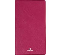 OBERTHUR - 1 Agenda Semainier de poche ODESSA - Janvier 2027 à Décembre 2027 - Dimension 9,5 x 17 cm - Visuel Rouge - 2 Langues