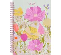 Oberthur - 1 Agenda Semainier Flores - Mon Agenda Bullet - Reliure Spiralée - Janvier 2027 à Décembre 2027 - Format 15,5 x 21,5 cm - Visuel Fleurs Champètre