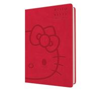 Oberthur - 1 Agenda Semainier Hello Kitty - Août 2026 à Août 2027 - Format 10 x 15 cm - Couverture Rembordée Rouge