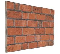 Objet de decoration murale Vidaxl Panneaux muraux 10 pcs Terre cuite 100 x 50 cm Mousse EPS