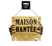 Objet de Décoration / Plaque de Porte "Maison hantée" / Décor Halloween