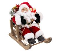 Feeric Lights et Christmas - Père noël Velours Rouge Luge