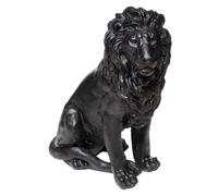 Atmosphera – Statuette Lion extérieur MGO H80 cm Noir