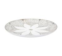 Objet décoratif assiette en résine athène Mauro Ferretti Blanc 35,5x4,4 cm