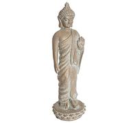 Objet décoratif Bouddha en magnésie Effet Blanchi H 74 cm - Atmosphera