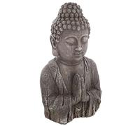 Objet décoratif Bouddha en magnésie Effet Bois H 49 cm - Atmosphera