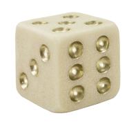 Objet décoratif dés Mauro Ferretti Quarzy Blanc 12x12x12 cm