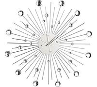 Objet Décoratif/Horloge Murale en Forme d'Étoile Perlée de Strass/Matière : Métal