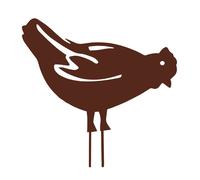 Objet décoratif poule Louis Moulin Marron 34x39 cm