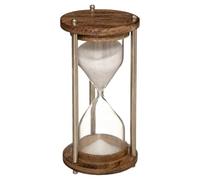 Objet décoratif Sablier en Bois de Manguier H 15 cm - Atmosphera