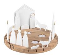 Objet lumineux crèche ronde roues - 4045289904317
